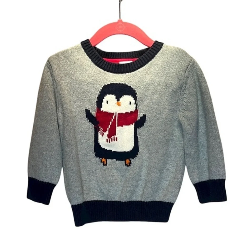 Gymboree Boy’s Penguin Sweater Cotton Size 18-24 Months